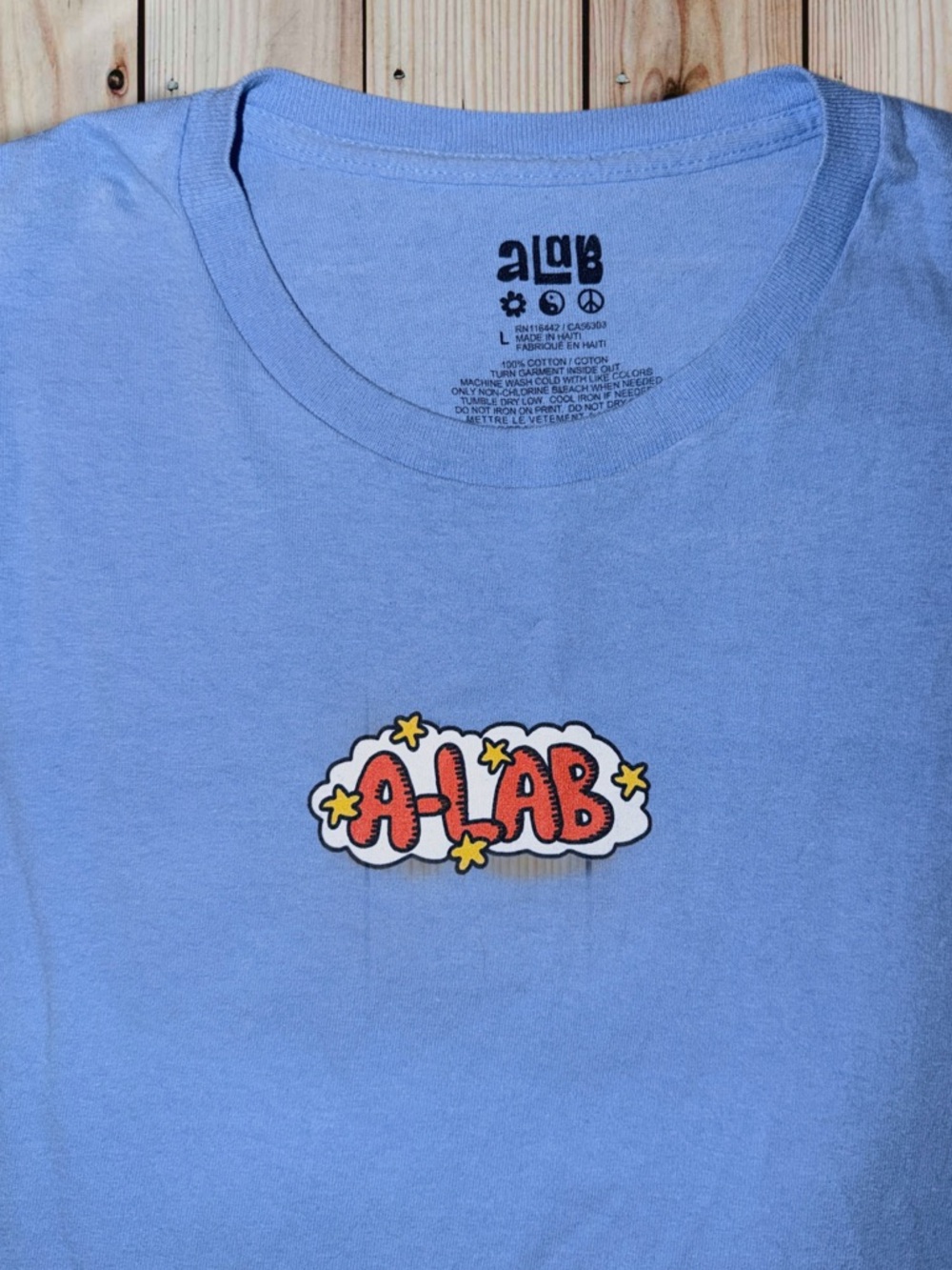 A-Lab Light Blue Graphic Crewneck Tee - Picture 2 of 5